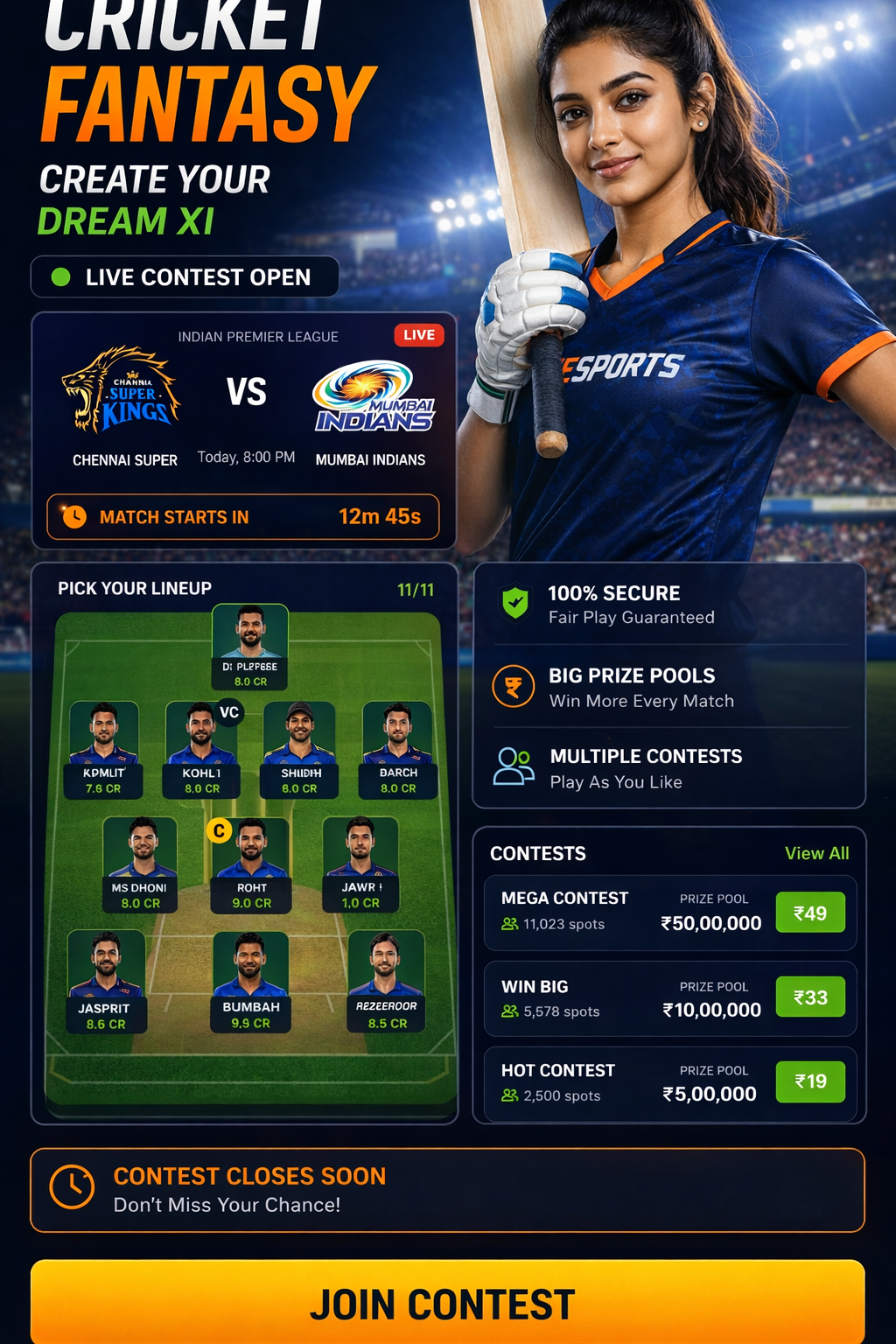 Comesports football fantasy visual